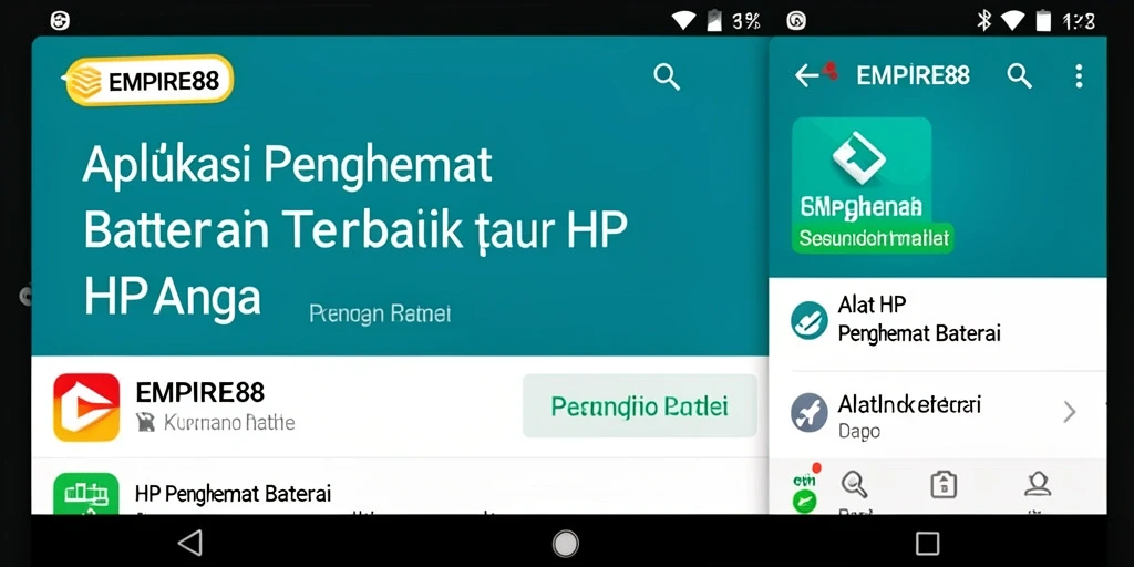 Antarmuka EMPIRE88 yang ramah pengguna dalam penghematan baterai.