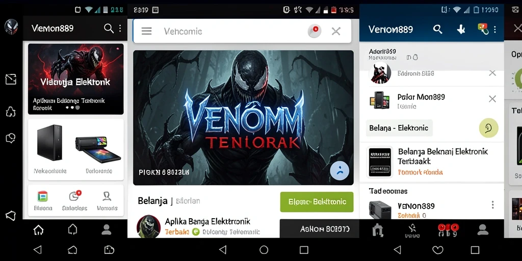 Antarmuka aplikasi VENOM889 yang ramah pengguna dan efisien.